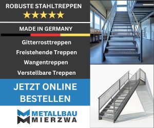 Metallbau-Mierzwa – Ihr Partner für Stahltreppen und Gitterrosttreppen